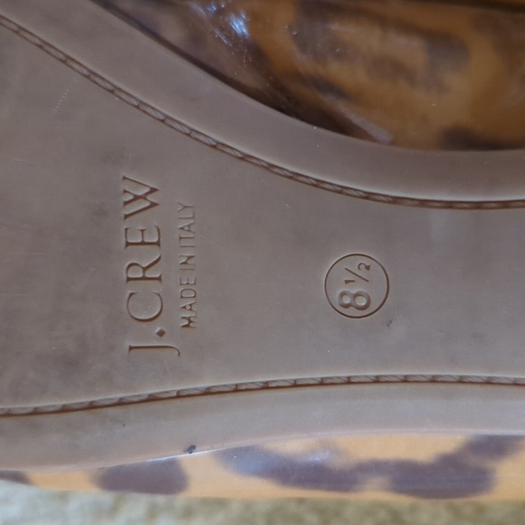 J Crew Lula Cheetah Made In Italy Ballet Flat Size 8.5 - Picture 9 of 10